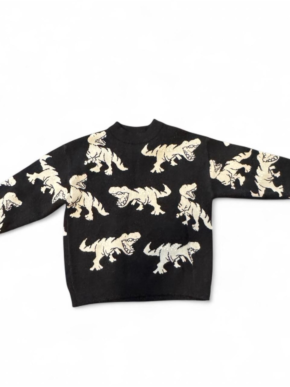 Zara black dinosaur sweater 3years